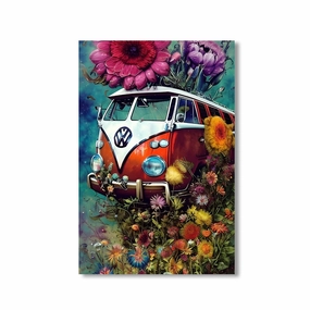 Flowery Bully No2 by Artwerx framed mural artwork
