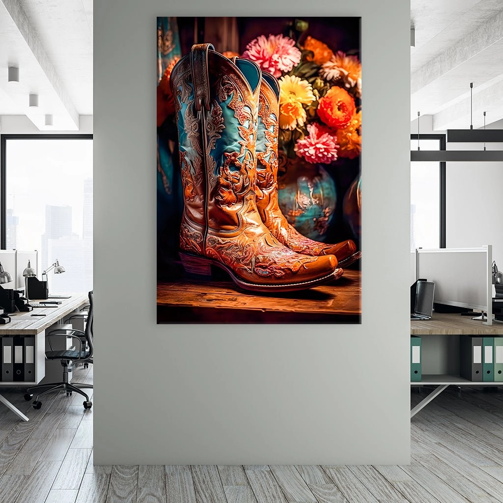 Flowery Cowboy Boots by Himmelmiez 