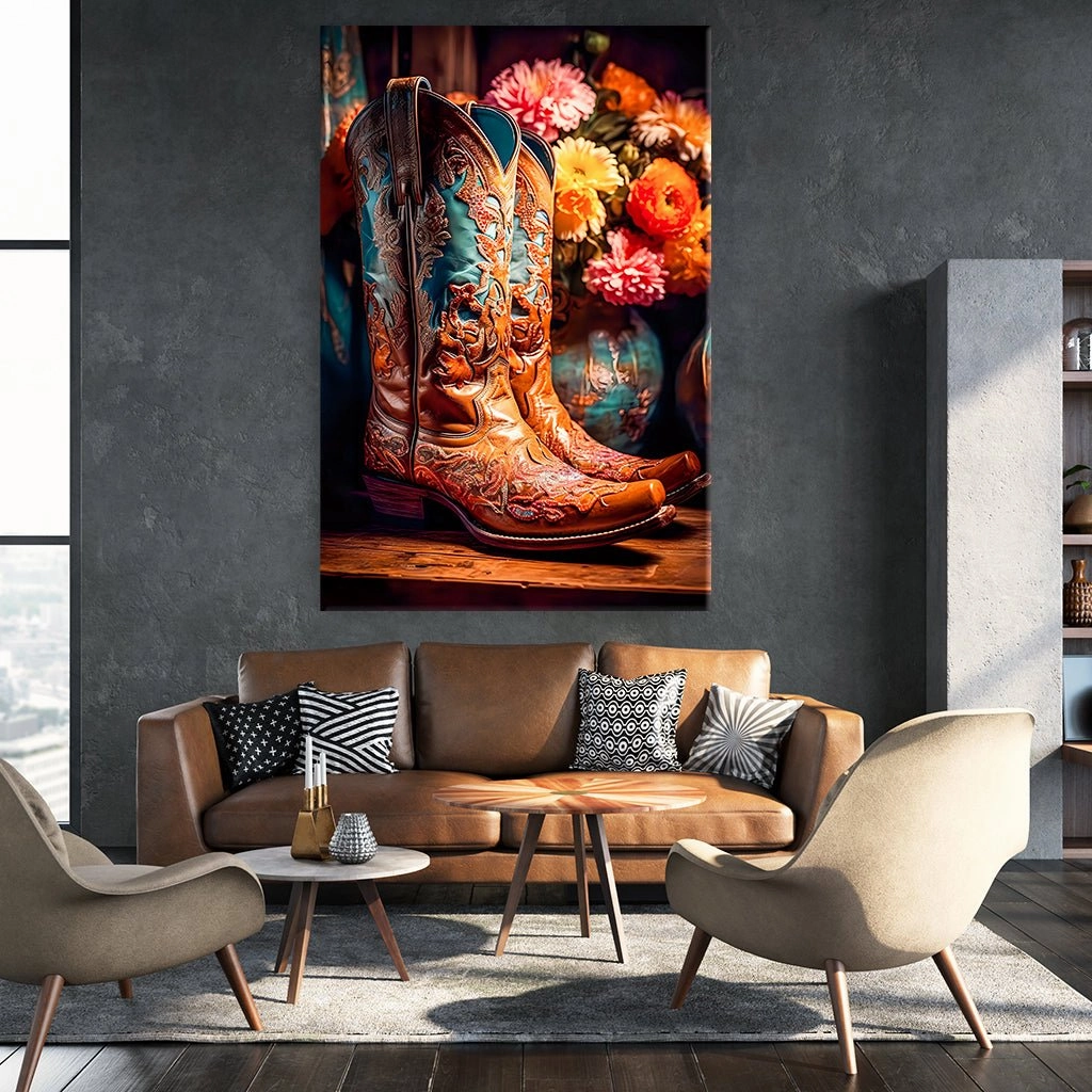 Flowery Cowboy Boots by Himmelmiez 