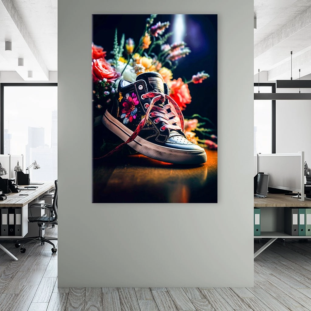 Flowery sneakers by Himmelmiez 