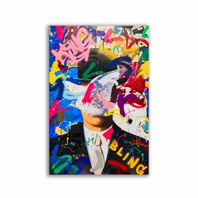Fly like a bird by RS Artist framed mural artwork