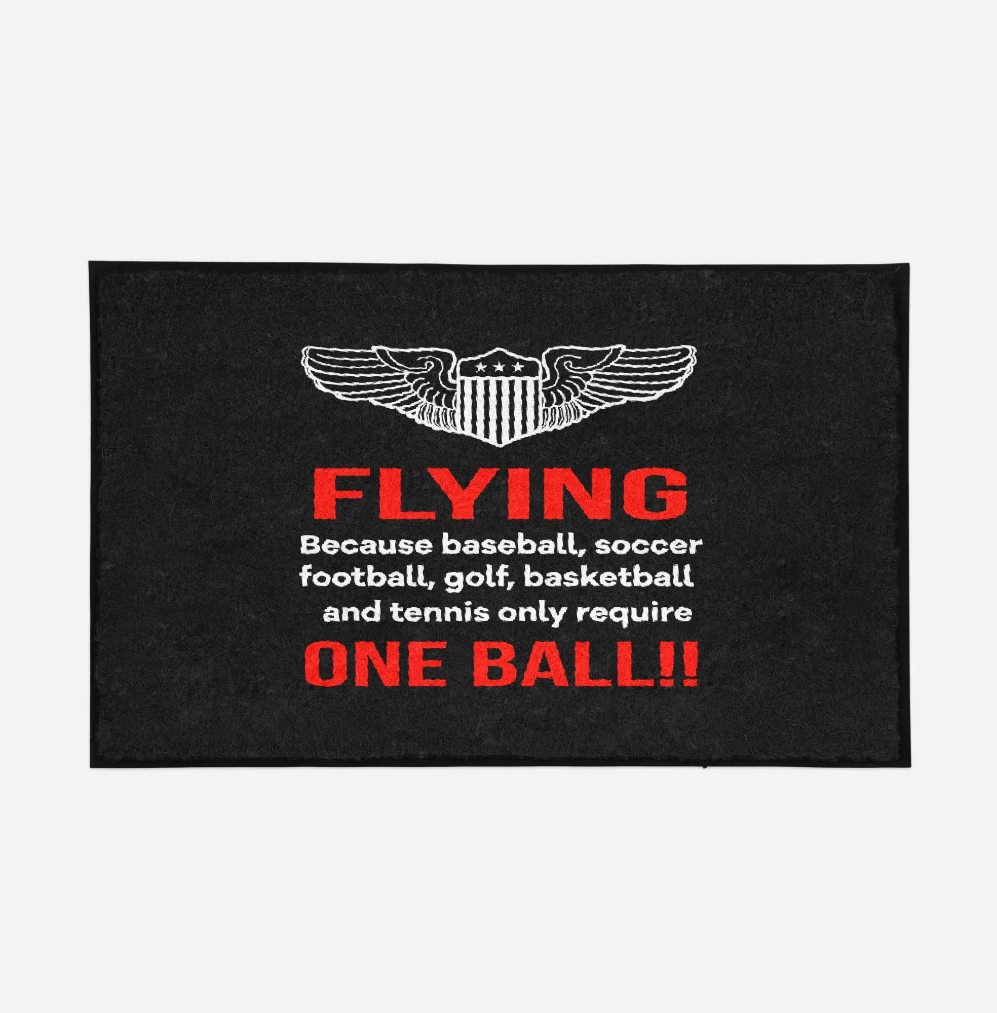Flying One Ball Designed Door Mats
