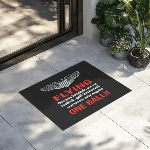 Flying One Ball Designed Door Mats door entrance rug
