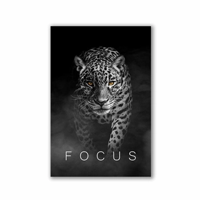 Focus Leopard by Adrian Vieriu framed mural artwork
