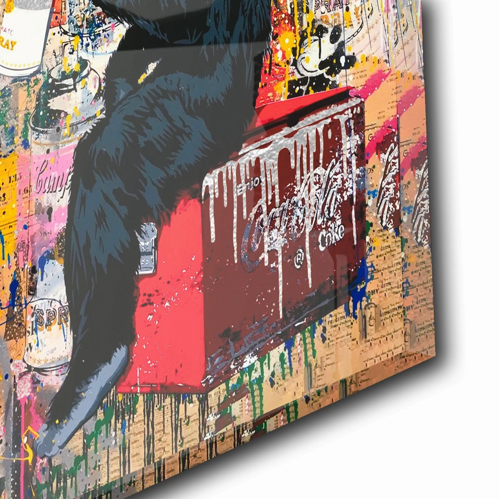 Follow Your Dreams by Banksy Silver on Acrylic