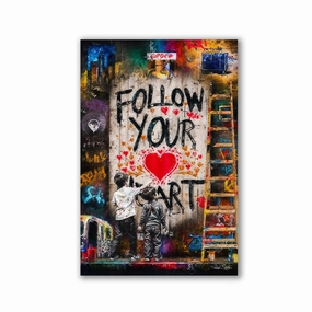 Follow your Heart by Adrian Vieriu framed mural artwork