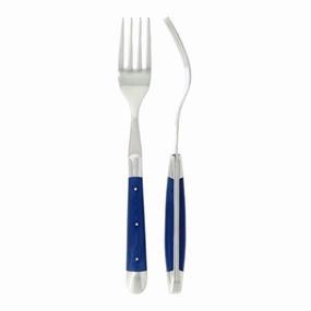 Forks Fabric Series in Blue mini desktop sculpture