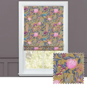Fortazela Printed Cotton Made to Measure Roman Blinds Gold chic floor carpet  