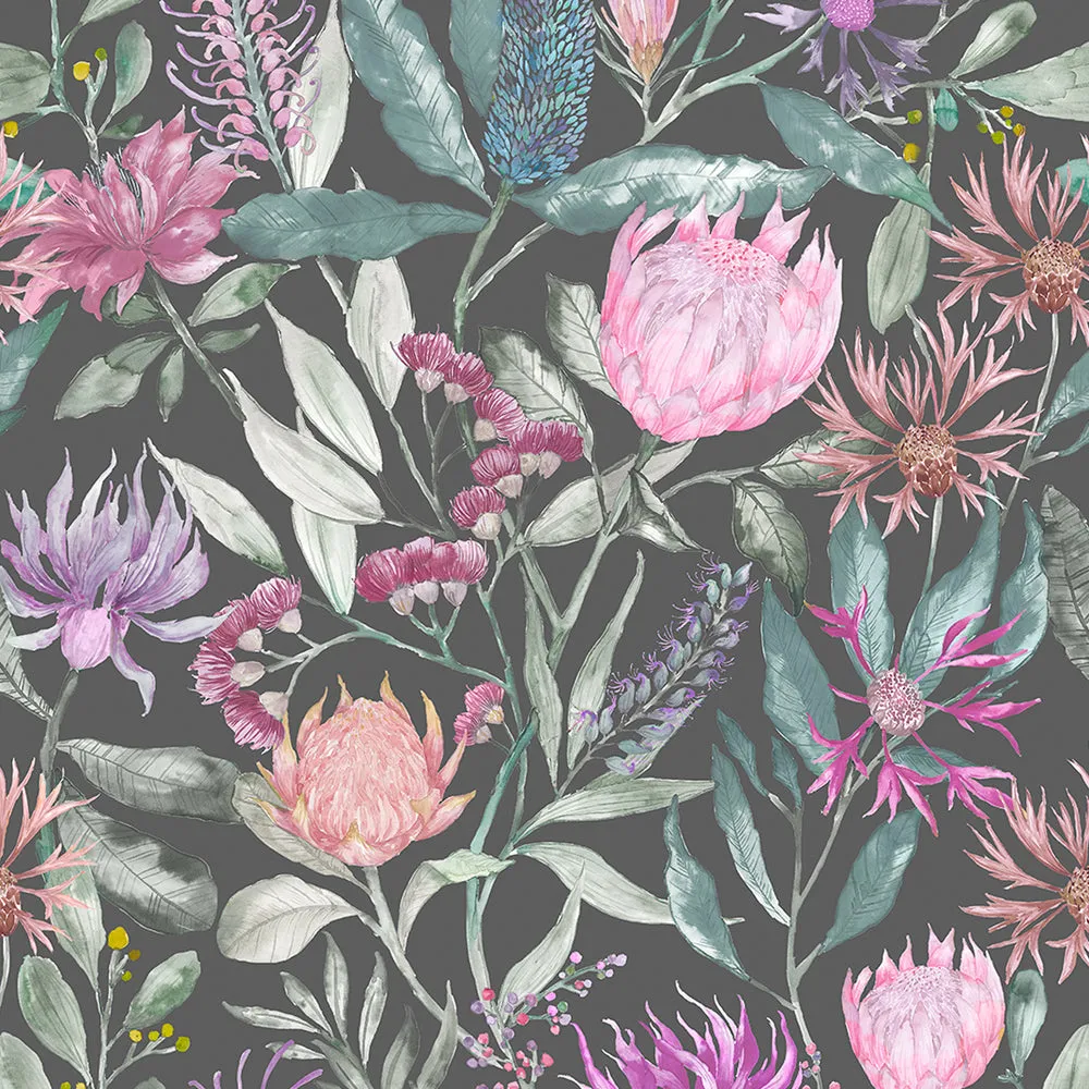Fortazela Printed Cotton Made to Measure Roman Blinds Onyx