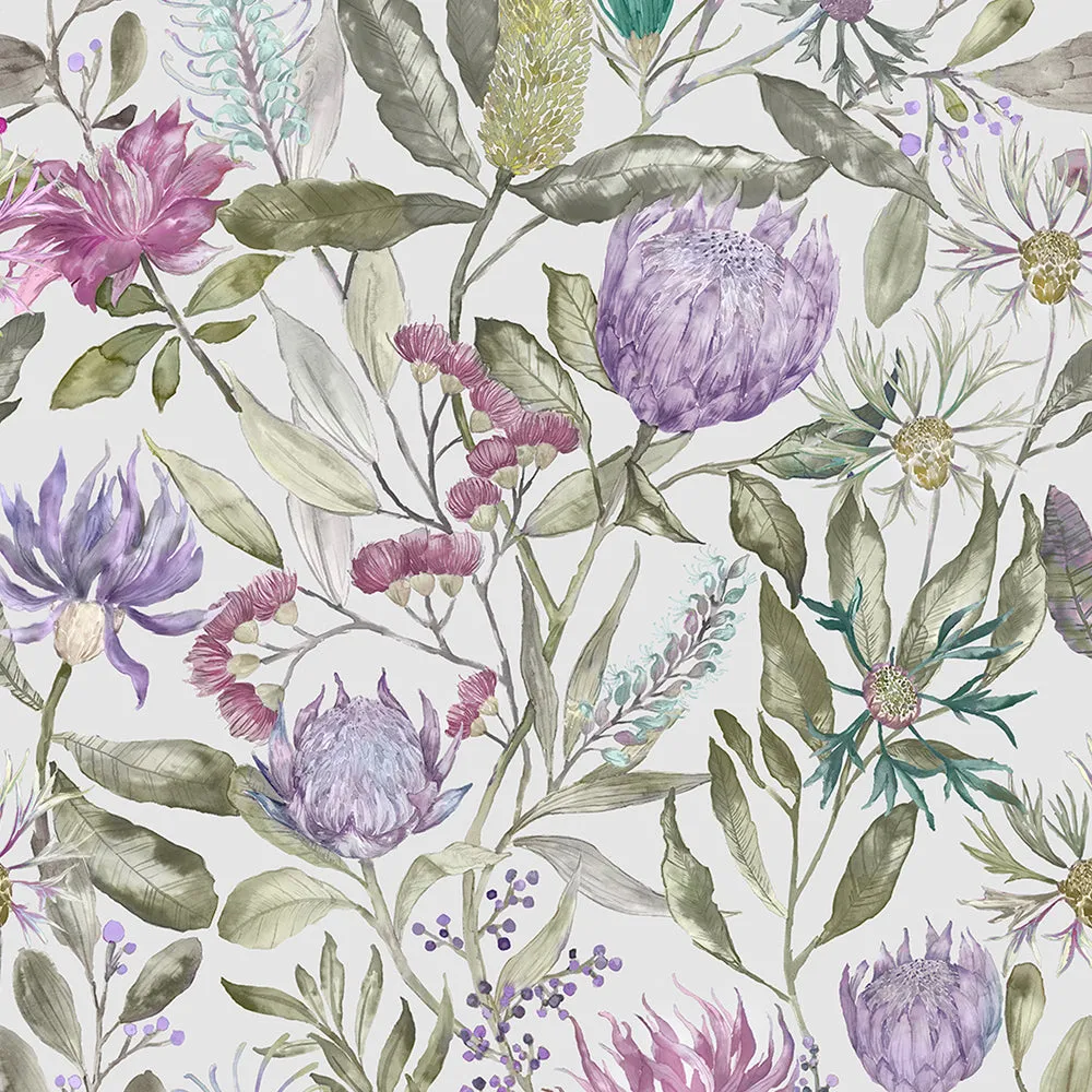 Fortazela Printed Cotton Made to Measure Roman Blinds Violet