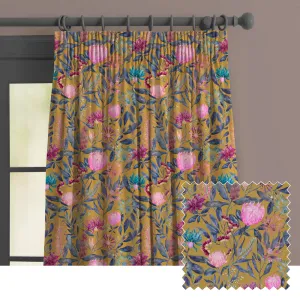Fortazela Printed Made to Measure Curtains Gold modern fashion rug  
