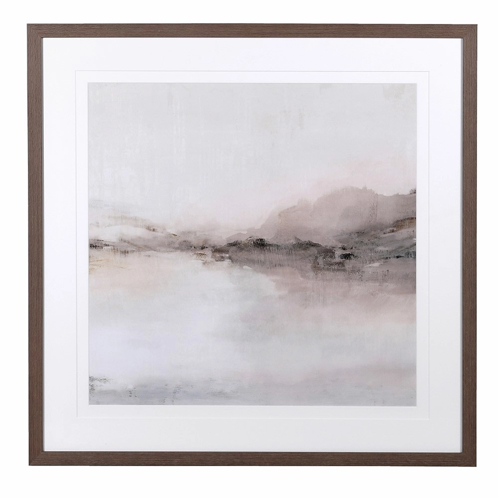 Framed Morning Mist Picture 81cm modern mural painting