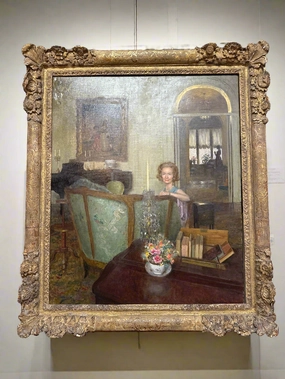 FRAMED OIL PAINTING OF BONAVENTURA DEVINE BU JOHN KOCH artistic wall mural