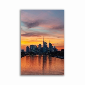 Frankfurt Skyline framed mural artwork