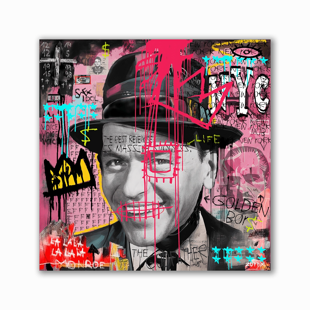 Franky by Zuppini framed mural artwork