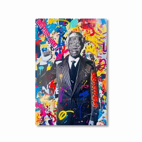 Free Nelson by RS Artist framed mural artwork