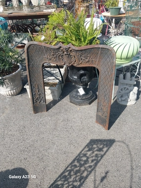 FRENCH STYLE CAST IRON FIREPLACE SURROUND artistic wall mural