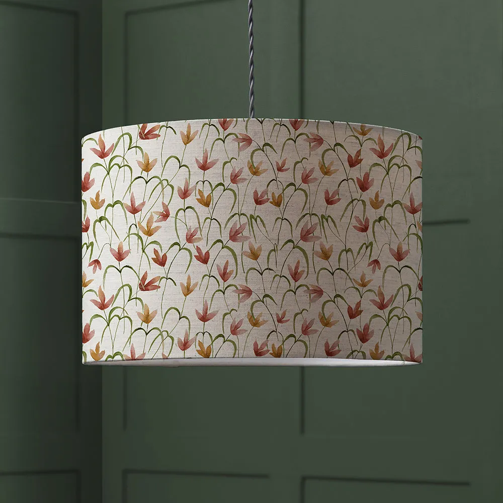 Fresia Eva Printed Lamp Shade Linen chic floor carpet  