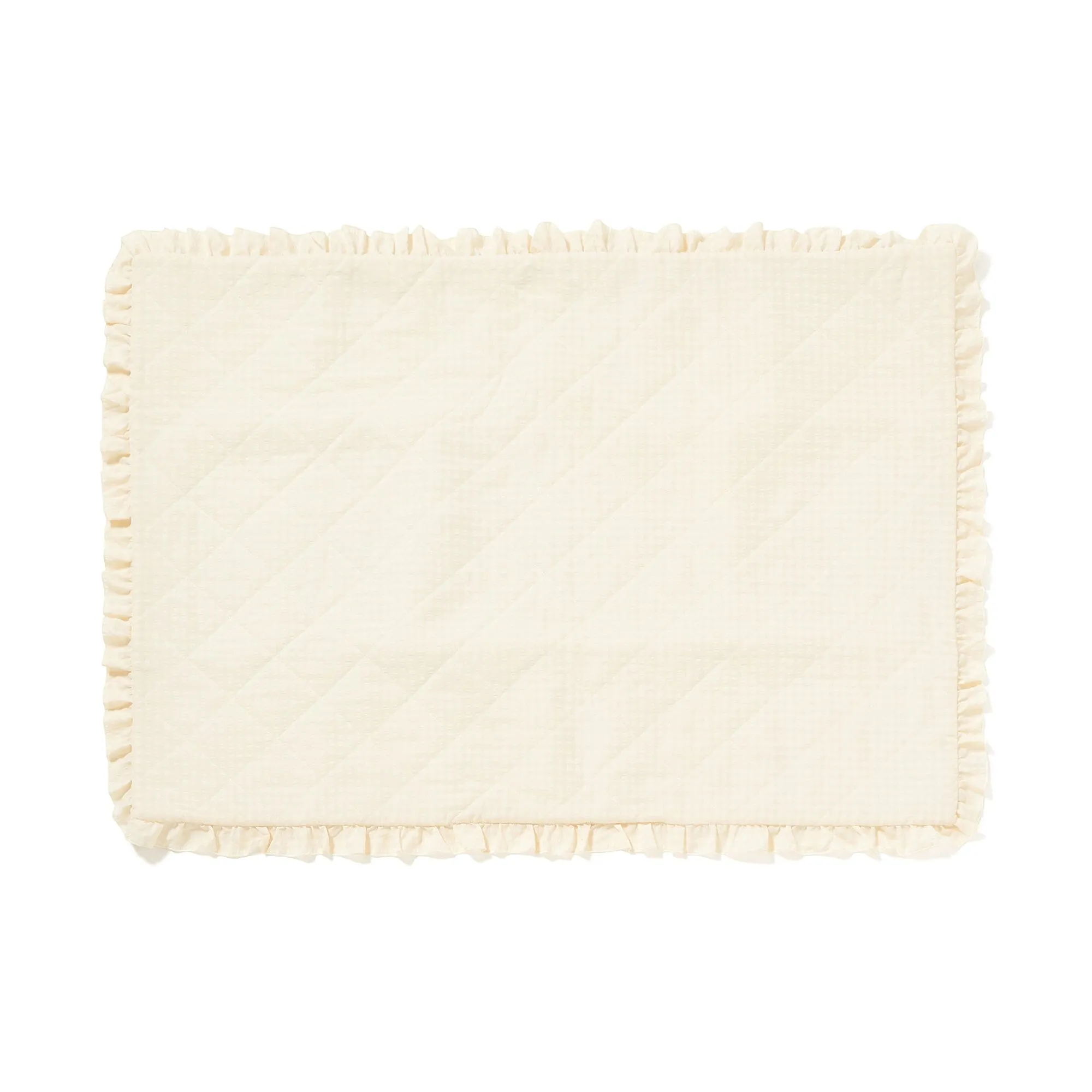 Frill Check Leisure Sheet 14001000 Beige neutral everyday carpet