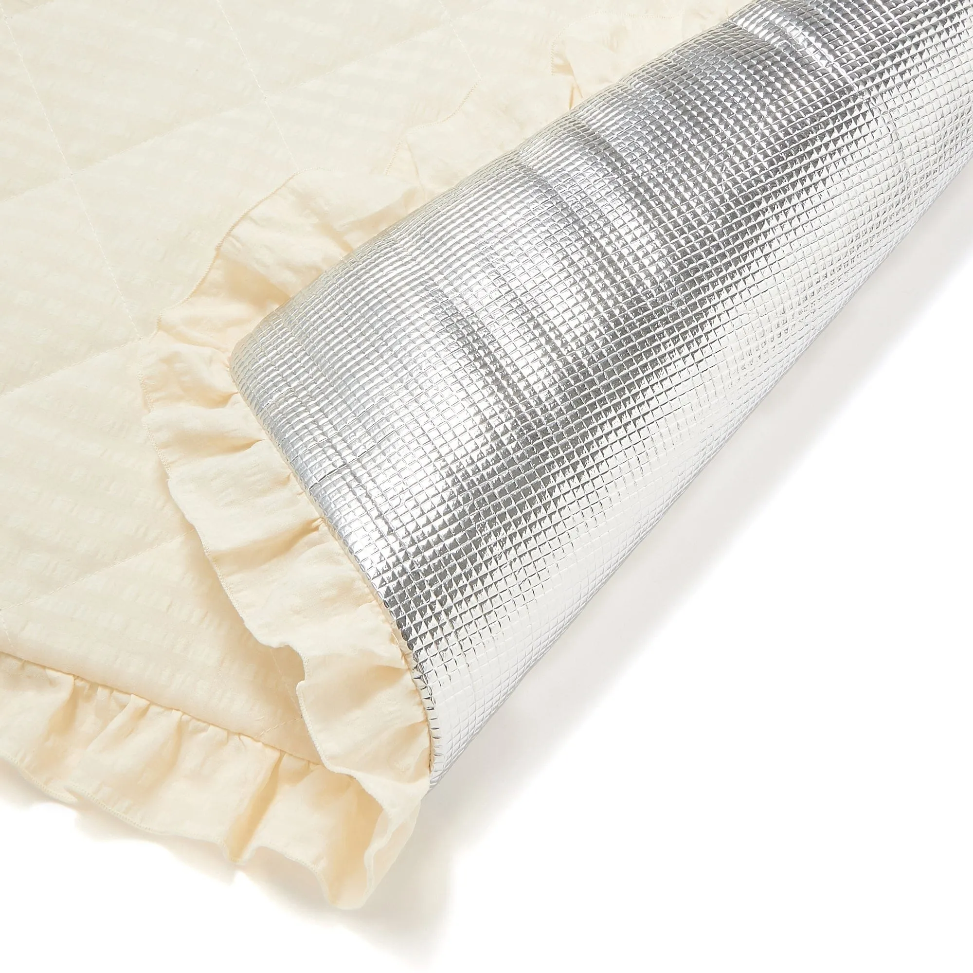 Frill Check Leisure Sheet 14001000 Beige