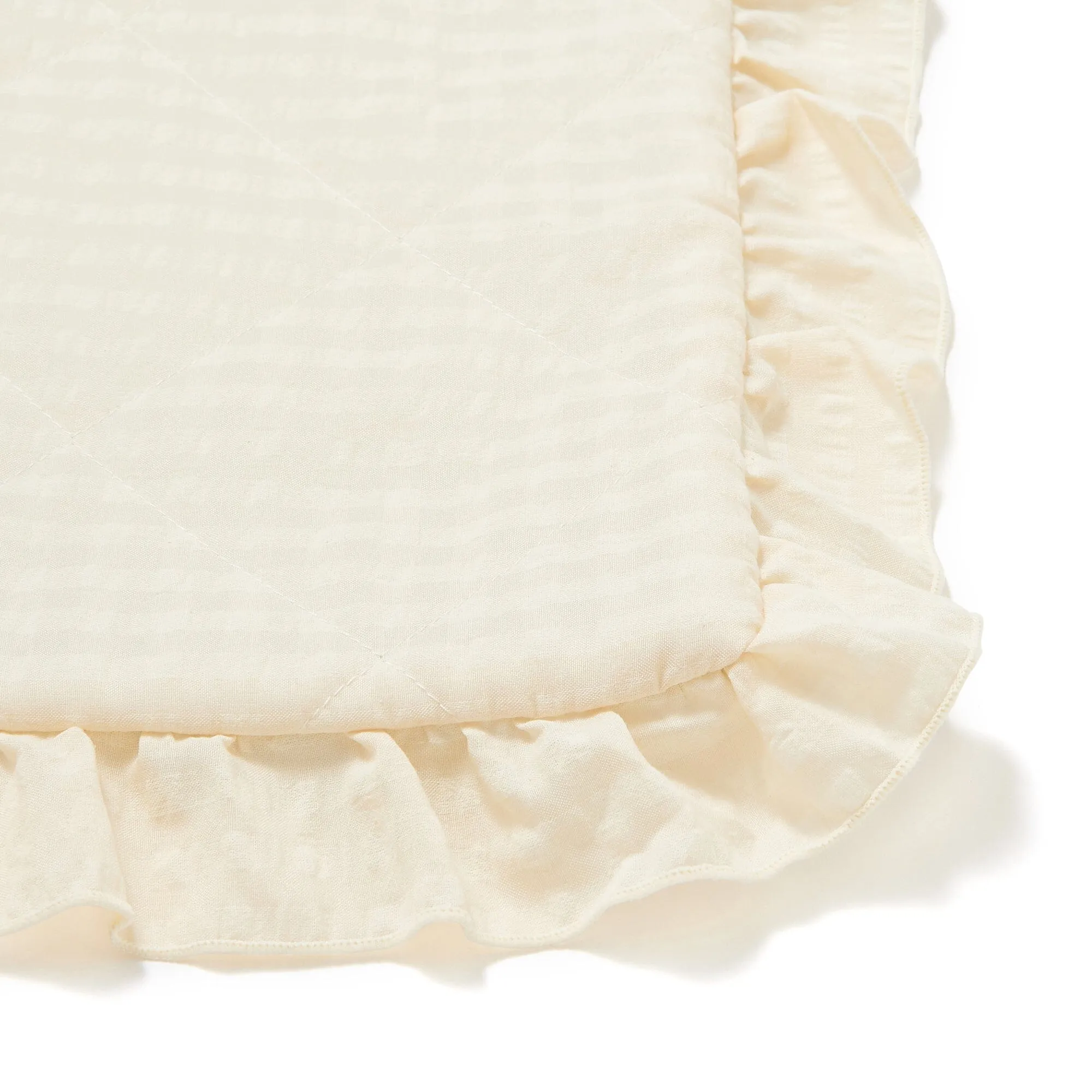 Frill Check Leisure Sheet 14001000 Beige