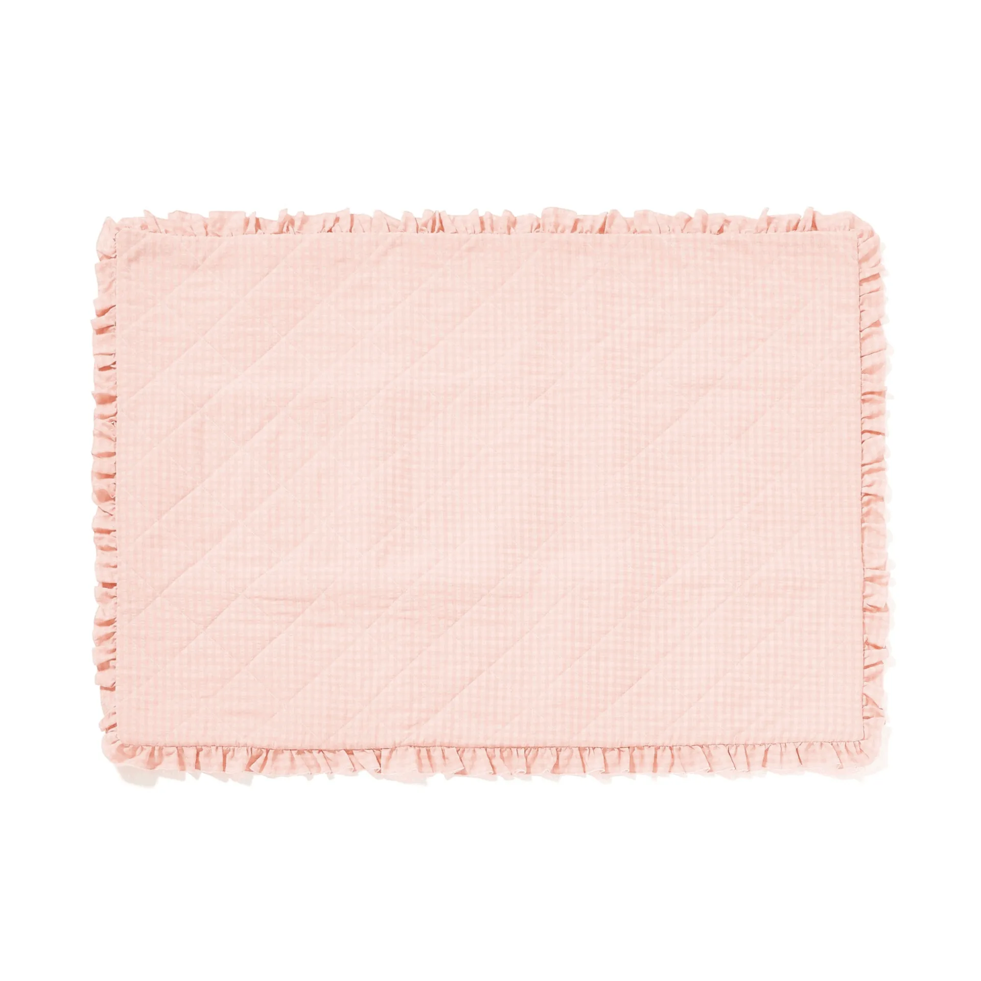 Frill Check Leisure Sheet 14001000 Pink neutral everyday carpet