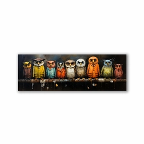 Funny Birds No2 by Catill framed mural artwork
