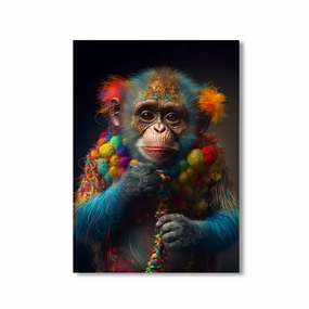 Funny Monkey by Juliano de Araujo framed mural artwork