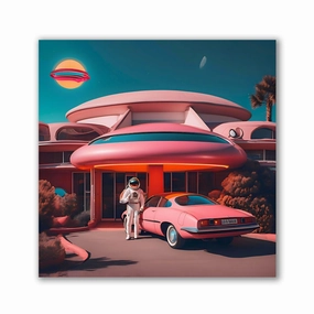Future Funk by Iconica framed mural artwork