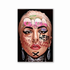 Gaga No2 by Zuppini framed mural artwork