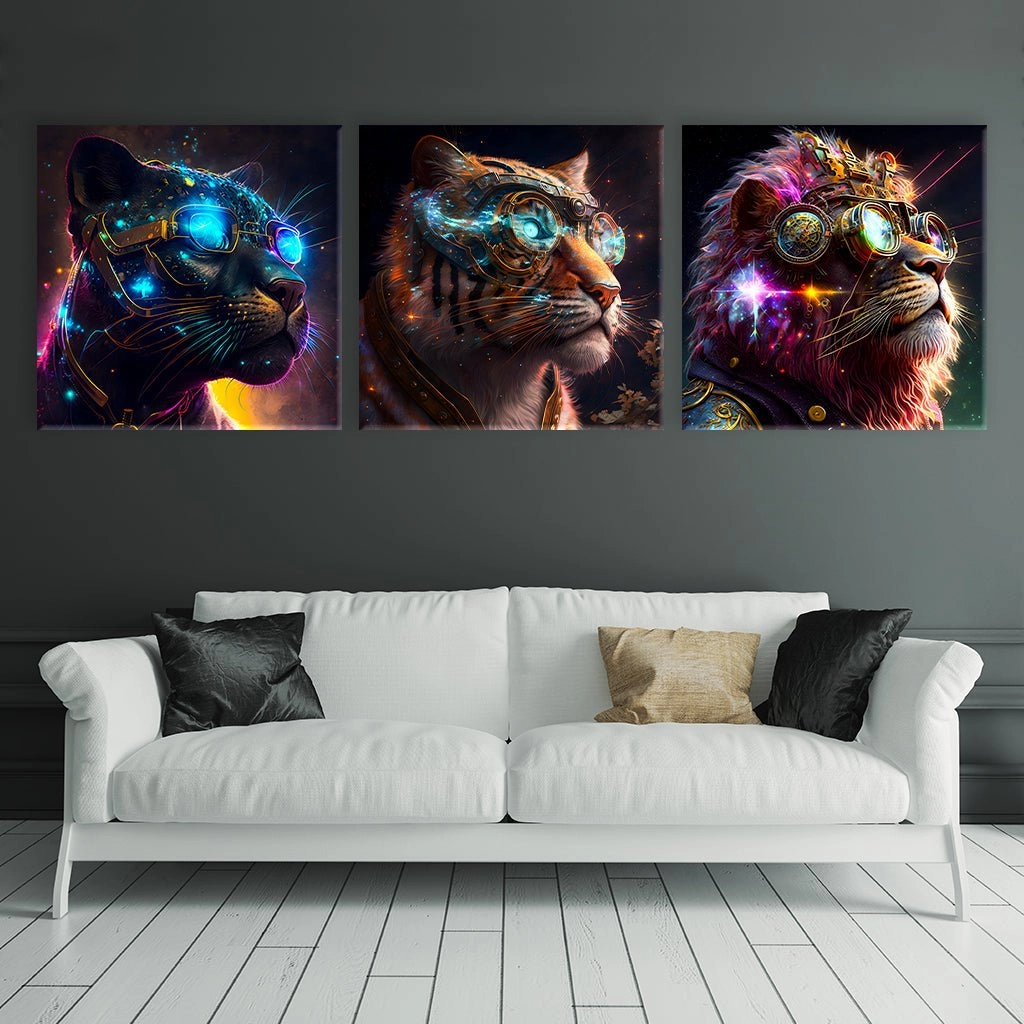Galaxy Wildcats - Triptych by Himmelmiez 