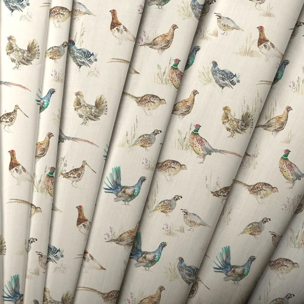 Game Birds Printed Linen Made to Measure Roman Blinds Mini