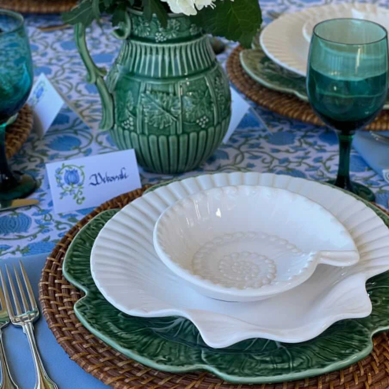 Garden and Vine Blue Place Cards