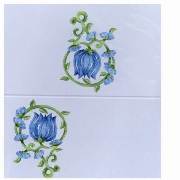 Garden and Vine Blue Place Cards
