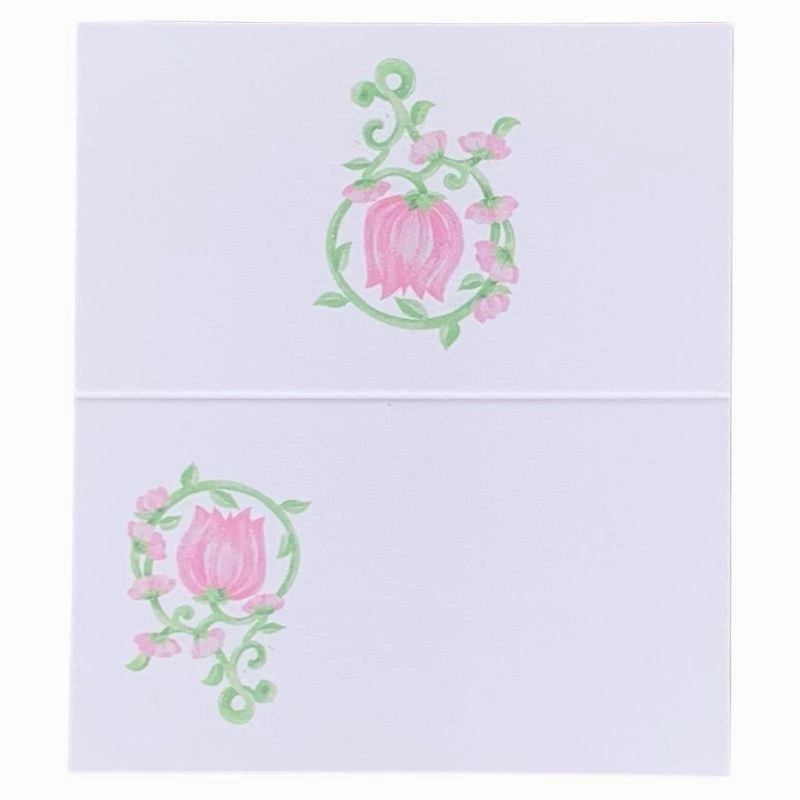 Garden and Vine Pink Place Cards