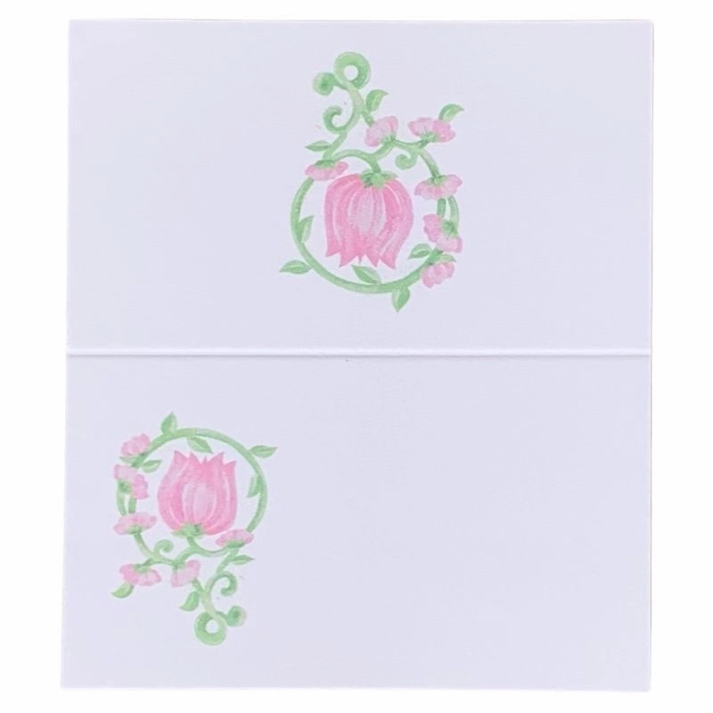 Garden and Vine Pink Place Cards