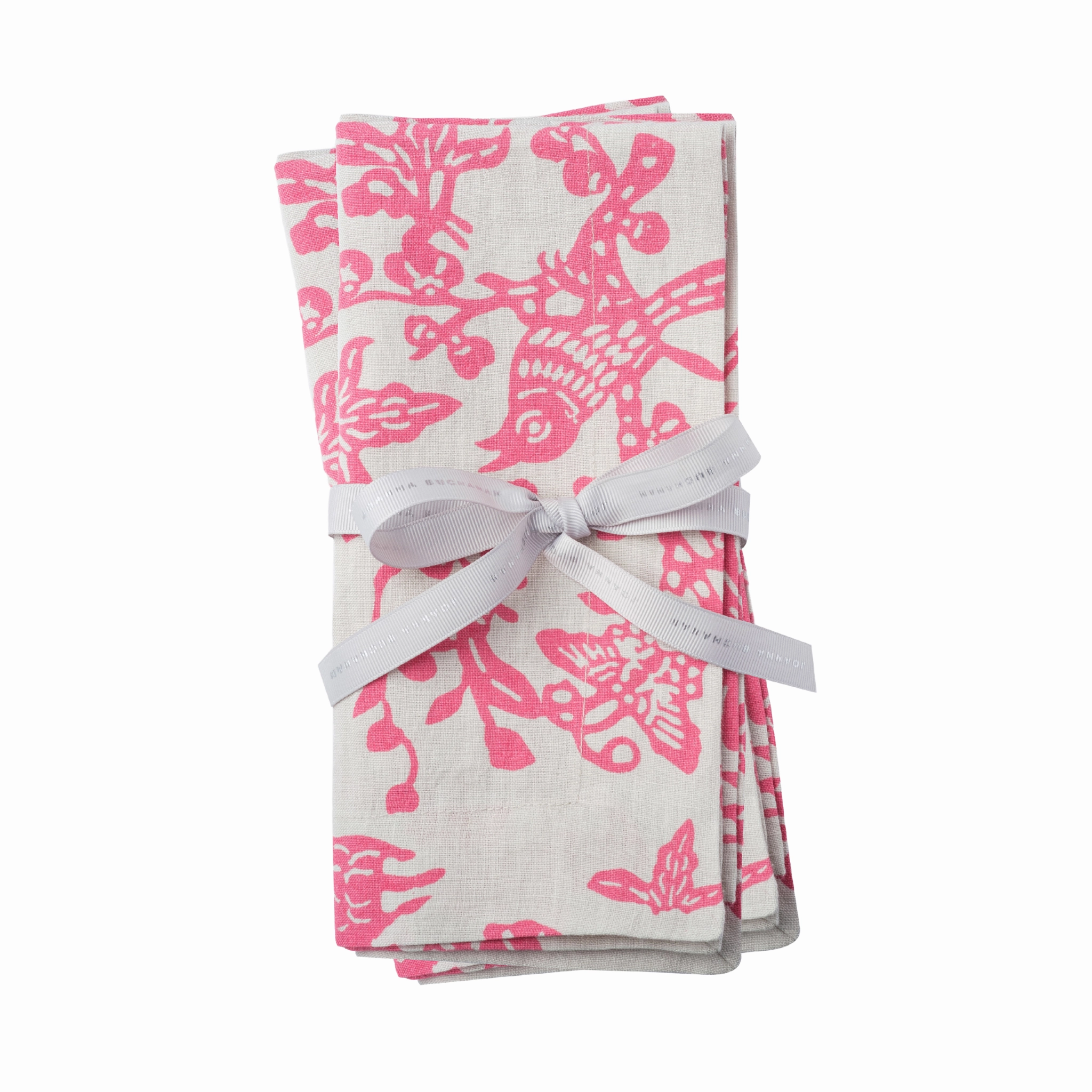 Garden Print Napkin, Pink, Set of Two mini desktop sculpture
