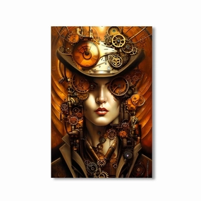 Gears of time by Artwerx framed mural artwork