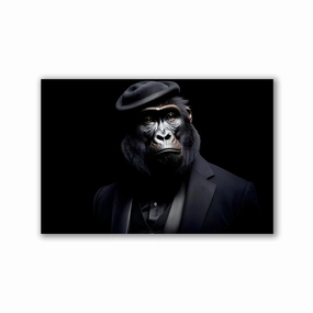 Gentle Monkey by Adrian Vieriu framed mural artwork