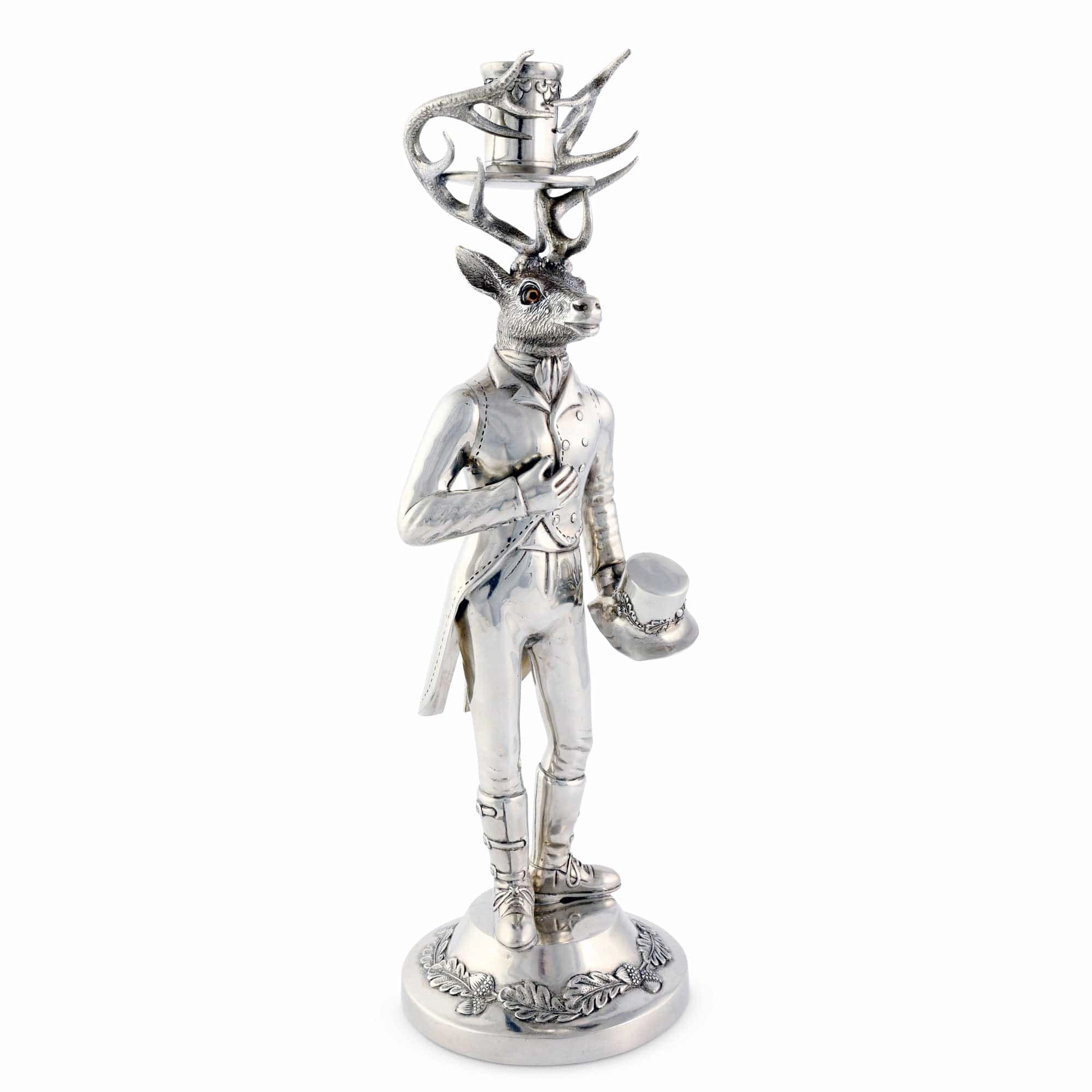 Gentleman Elk Tall Candlestick cute desktop display