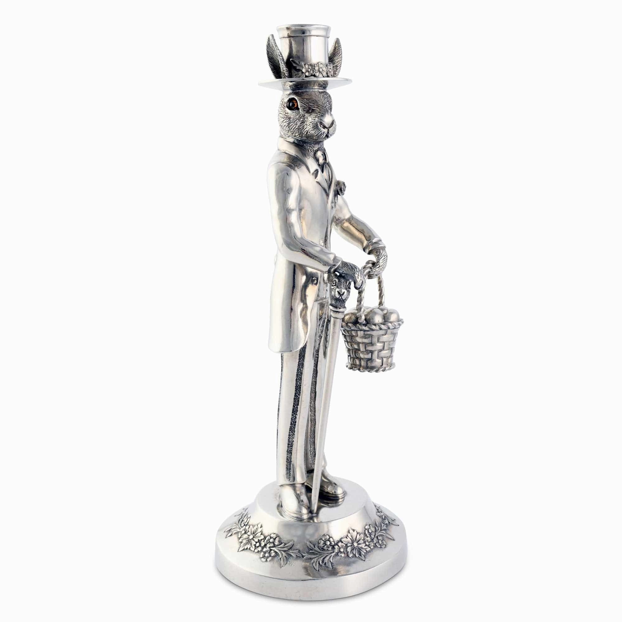 Gentleman Hare Tall Candlestick cute desktop display