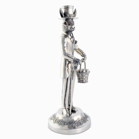 Gentleman Hare Tall Candlestick cute desktop display