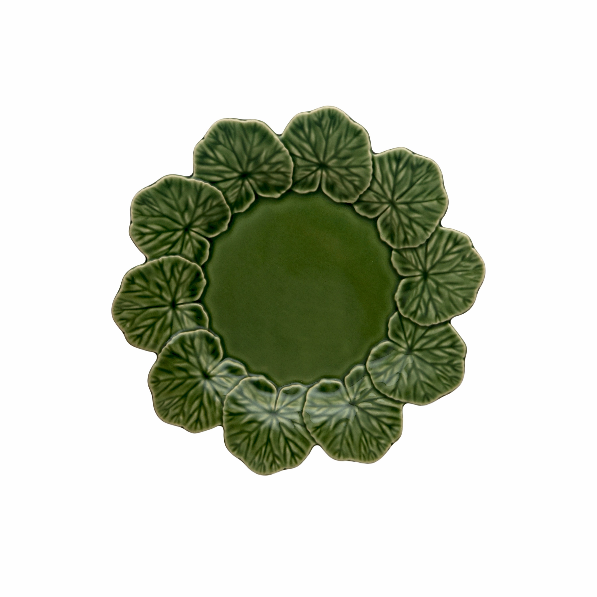 Geranium Dinner Plate, Green cute desktop display