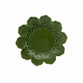 Geranium Dinner Plate, Green mini desktop sculpture