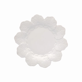 Geranium Dinner Plate, White cute desktop display