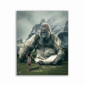 Giant Gorilla by Zenzdesign framed mural artwork