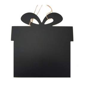 Gift Chalkboard Wooden Wall Plaque, Black, 9-3/4-Inch wooden room decoration