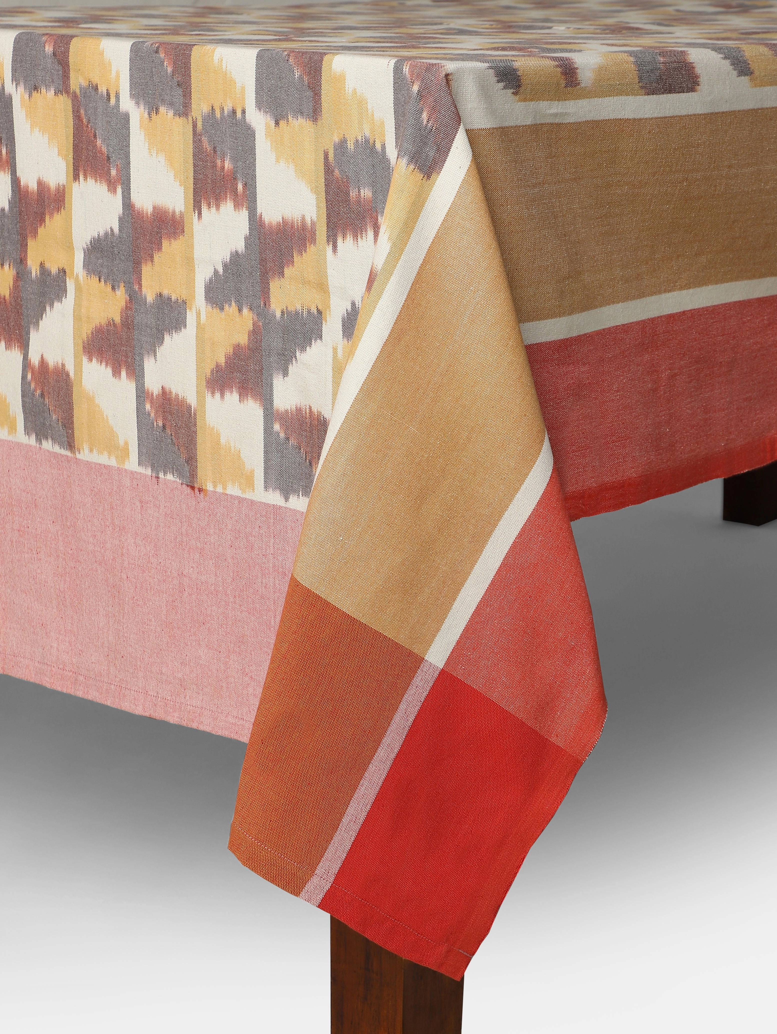 Ginerva Warp Ikat Cotton Table Cover