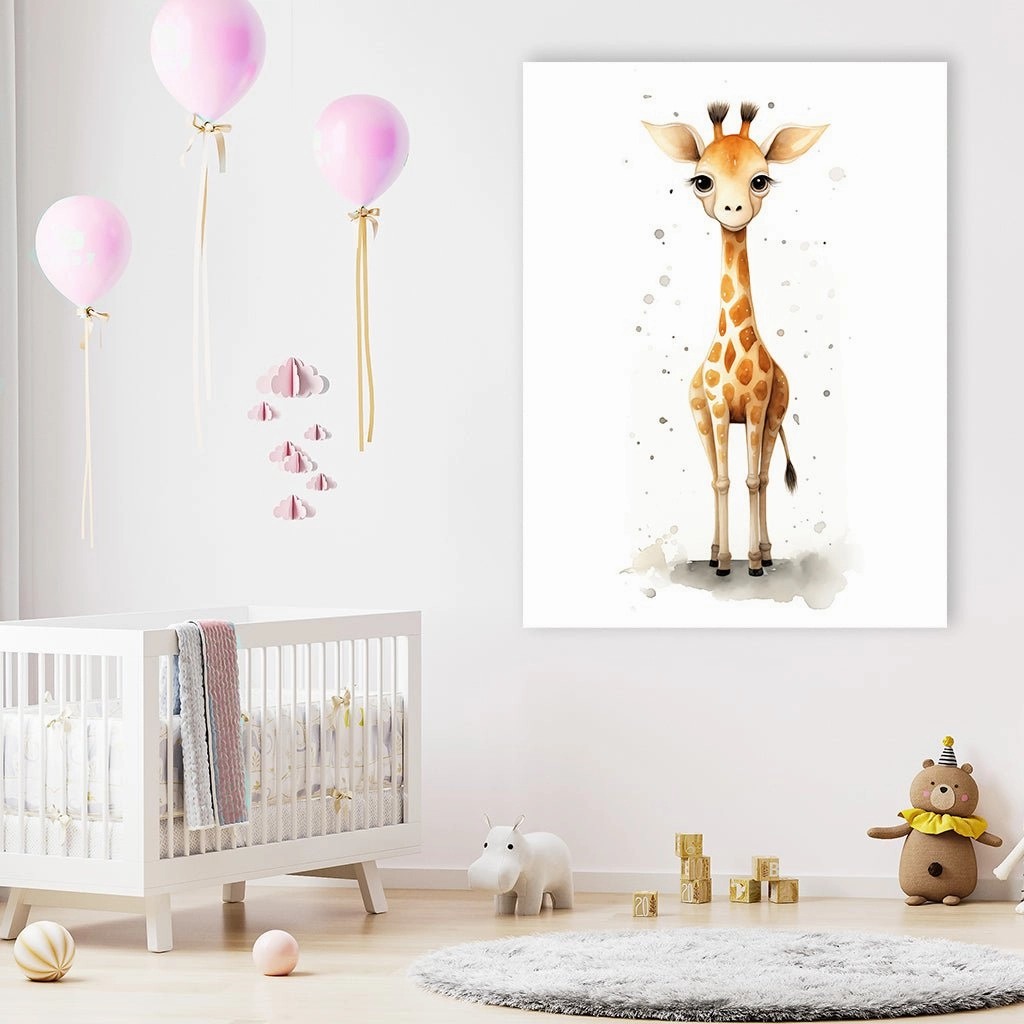 Giraffe Watercolor by Daniel Decker