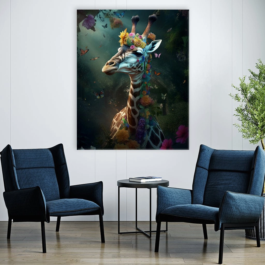 Giraffe Whimsical by Zenzdesign